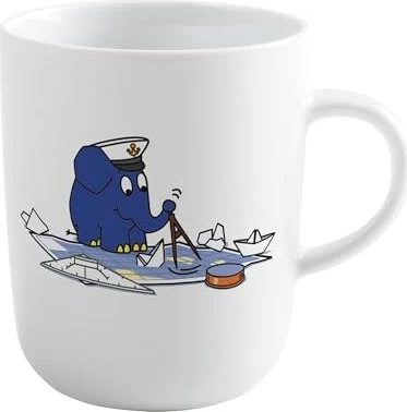 Kahla DieMaus Becher Kapitän Elefant 8.5cm
