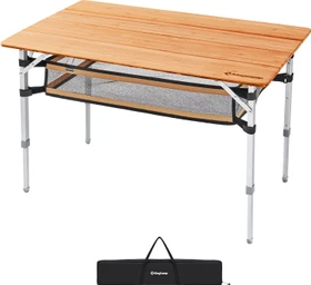 KingCamp Bamboo L Plus 100x65x65cm Campingtisch