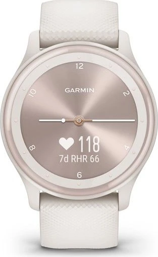 Garmin vivomove Sport Aktivitäts-Tracker ivory/peach gold