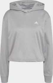 adidas Aeroready Hoodie medium grey heather/white (Damen)