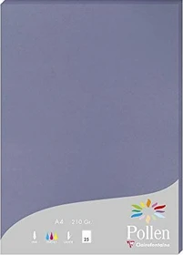 Clairefontaine Pollen Universalpapier vergissmeinnichtblau, A4, 210g/m², 25 Blatt