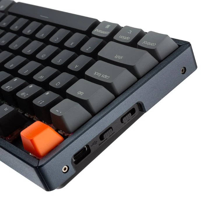 Keychron K8, 80% TKL, LEDs RGB, schwarz, Gateron BROWN, USB/Bluetooth, DE