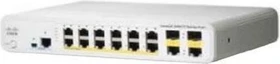 Cisco Catalyst 2960-C Compact LAN Base Desktop Managed Switch, 12x RJ-45, 2x RJ-45/SFP, 124W PoE (WS-C2960C-12PC-L)