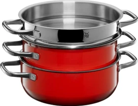 WMF Fusiontec Compact Kochtopf-Set red, 3-tlg.