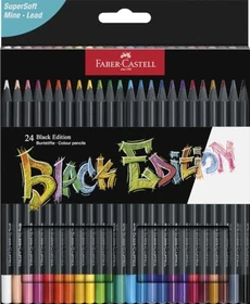 Faber-Castell Black Edition Buntstift sortiert, Kartonetui, 24er-Set