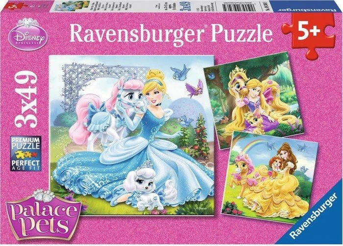 Ravensburger Puzzle Palace Pets Belle, Cinderella und Rapunzel