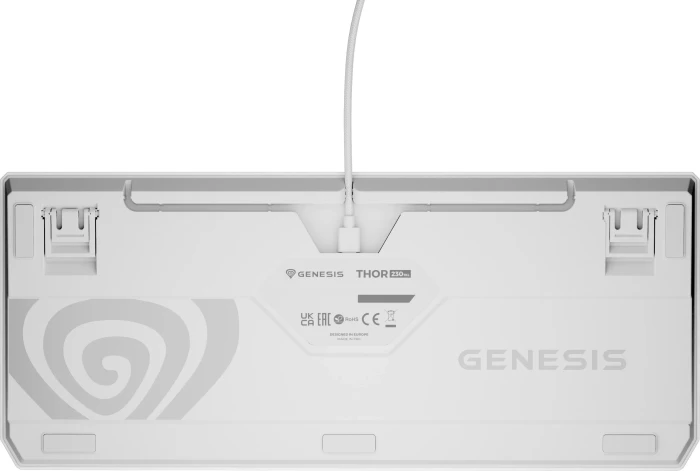 Genesis Thor 230 TKL, weiß, LEDs RGB, hot-swap, Outemu Red, USB, US