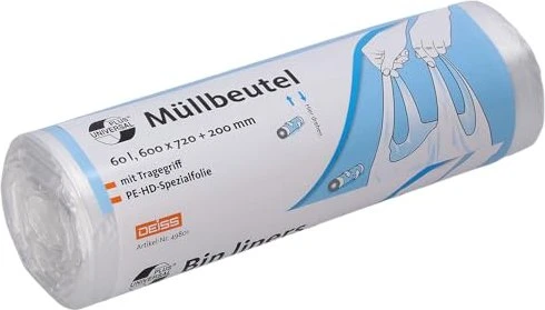 Deiss Universal Plus Müllbeutel 60l, 20 Stück