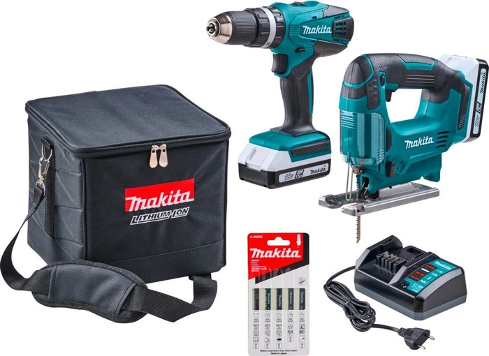 Makita DK18113X1 G-Serie Combo Kit Akku-Maschinenset inkl. Koffer + 2 Akkus 1.3Ah