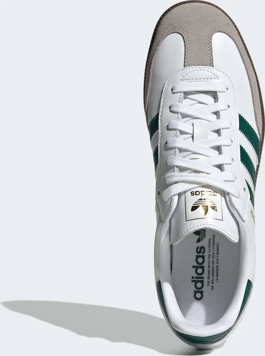 adidas Samba OG cloud white/collegiate green/clear granite