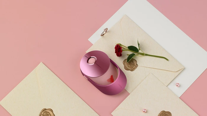 Rapoo Ralemo Air 1 Multi-mode Wireless Charging Mouse Pink Red, USB/Bluetooth