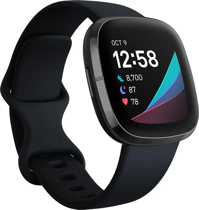 Fitbit Sense Aktivitäts-Tracker carbon/graphit