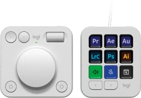 Logitech MX Creative Console Dialpad und Keypad Set, hellgrau, USB-C/Bluetooth