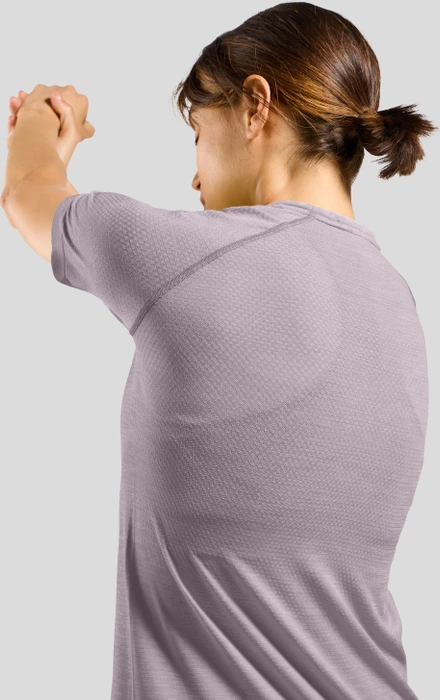 Odlo Essentials Seamless Funktionsshirt kurzarm gray ridge melange (Damen)
