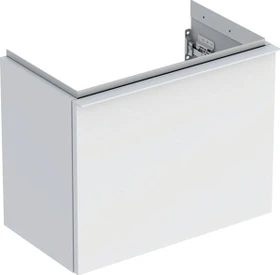 Geberit iCon Unterschrank für Handwaschbecken mit einer Schublade 52cm, Korpus und Front: weiß/lackiert matt, Griff: weiß/pulverbeschichtet matt