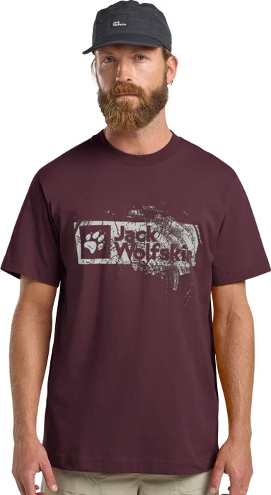 Jack Wolfskin Brand T-Shirt kurzarm wood amaranth (Herren)