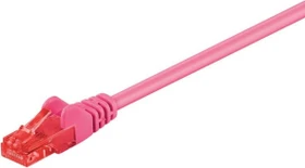 goobay Patchkabel, Cat6, U/UTP, RJ-45/RJ-45, 3m, rosa