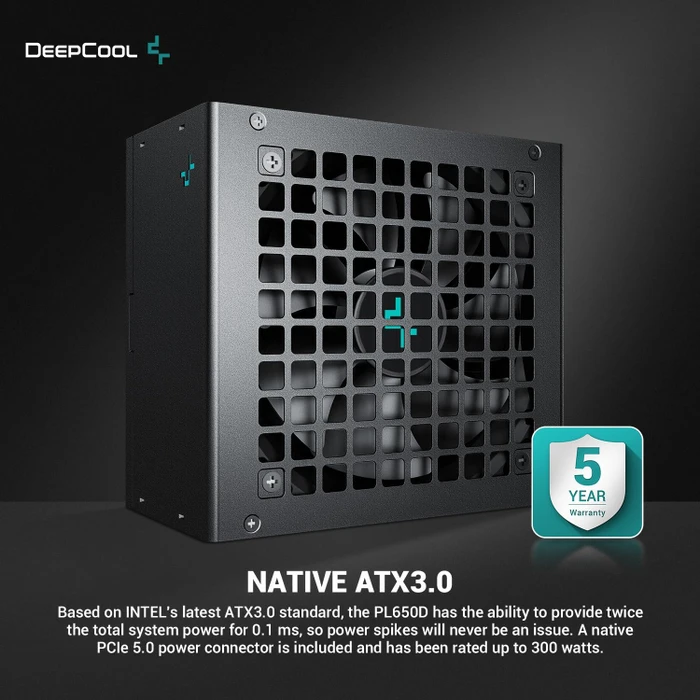DeepCool PL-D Series PL650D schwarz 650W, ATX 3.0