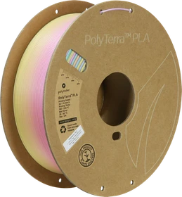 Polymaker PolyTerra Gradient PLA, Pastel Rainbow, Spule, 1.75mm, 1.00kg