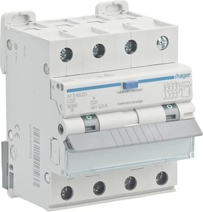 Hager Fehlerstrom-Leitungsschutzschalter 4P 10kA C-32A 300mA Typ A