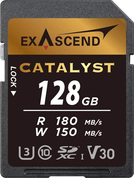Exascend Catalyst R180/W150 128GB, UHS-I U3, Class 10