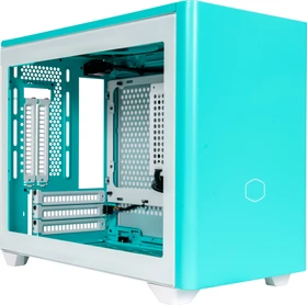 Cooler Master MasterBox NR200P Color Edition Caribbean Blue, Glasfenster, Mini-ITX