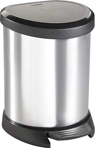 Curver Deco Bin Metallics 5l silber