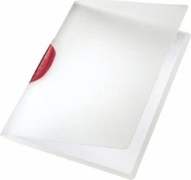 Leitz ColorClip Klemmmappe, A4, rot/transparent