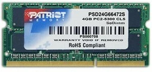 Patriot SO-DIMM 4GB, DDR2-667, CL5