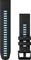 Garmin Ersatzarmband QuickFit 22 Silikon black/cirrus blue Vorschaubild