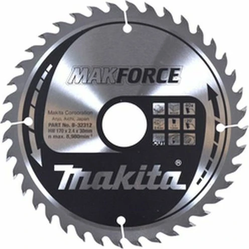 Makita MakForce Kreissägeblatt 40Z, 170x2.4x30mm, 1 Stück