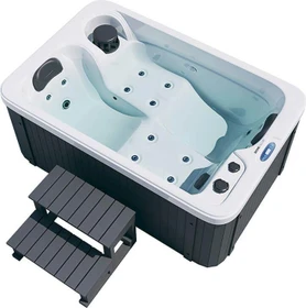 Home Deluxe Horizon Pure Whirlpool Set rechteckig 175x115x70cm