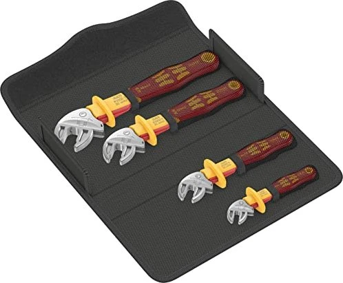 Wera 6004 Joker VDE 4 Set 1 selbstjustierend Schraubenschlüsselsatz inkl. Tasche, 4-tlg.