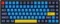 Keychron Q1/Q2/K2 OEM Dye-Sub Keycap-Set Beach, Kunststoff (PBT), Beach, gelb/blau, 97 Tasten (83+14), ANSI-US Vorschaubild