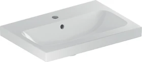 Geberit iCon Light Waschtisch verkürzte Ausladung 60cm, Hahnloch mittig, mit Überlauf, weiß/KeraTect