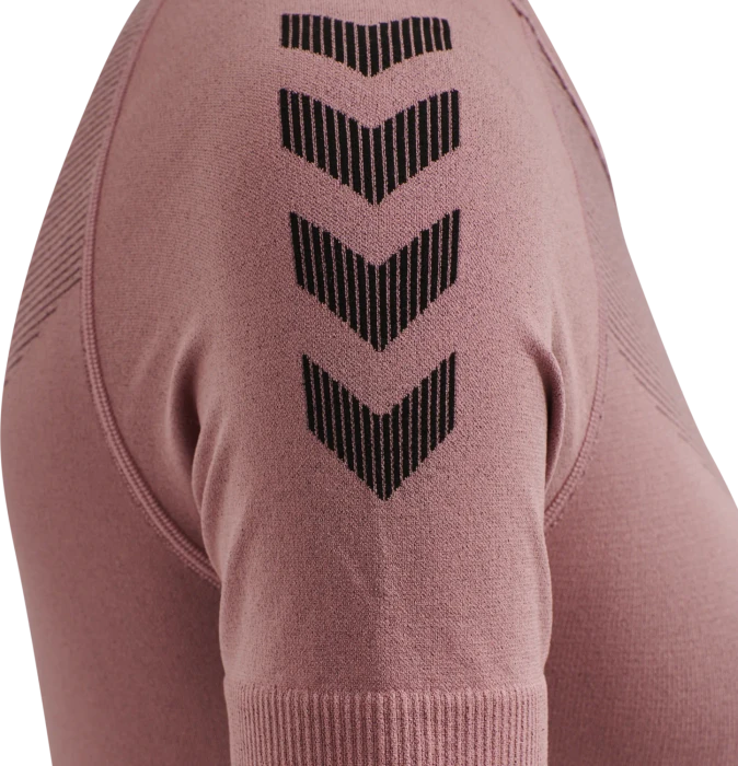 hummel Seamless Jersey Funktionsshirt kurzarm dusty rose (Damen)
