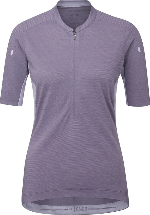 Rab Cindercrino Zip Trikot kurzarm purple sage (Damen)