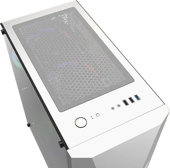 Montech FIGHTER 500, weiß, Glasfenster