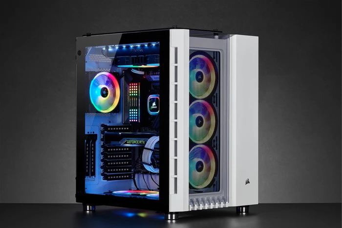 Corsair Crystal Series 680X RGB, weiß, Glasfenster