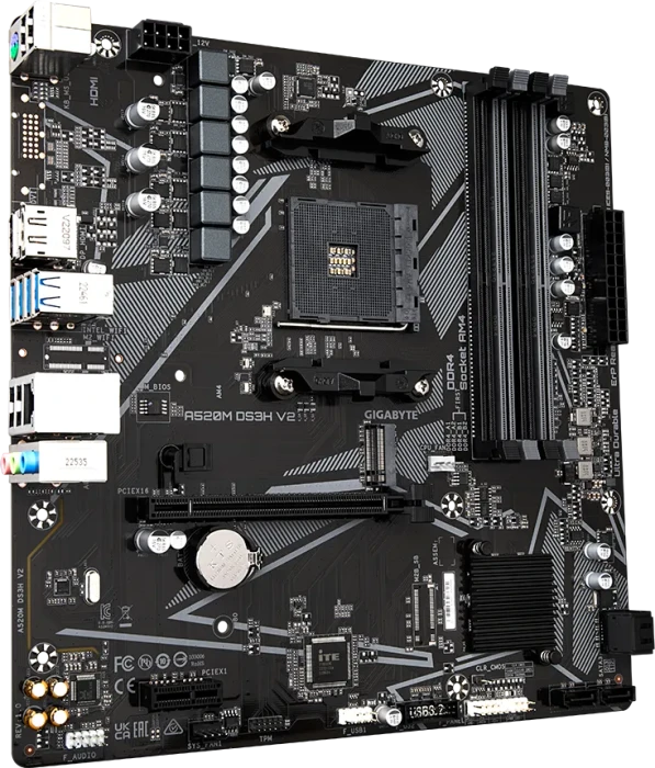GIGABYTE A520M DS3H V2 (AMD AM4)