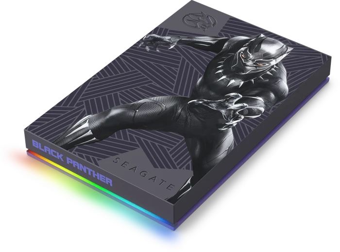 Seagate FireCuda Gaming HDD - Black Panther Special Edition, 2TB, +Rescue, USB 3.0 Micro-B