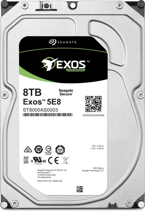 Seagate Exos E 5E8 8TB, 24/7, 512e / 3.5" / SATA 6Gb/s