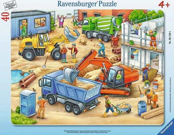 Ravensburger Puzzle Große Baustellenfahrzeuge