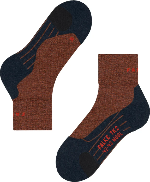 Falke TK2 Explore Wool Short Wandersocken samba orange (Herren)