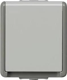 Siemens DELTA fläche IP44 Schuko-Steckdose, dunkelgrau/hellgrau
