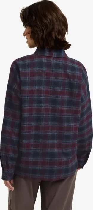 Jack Wolfskin Baja Flannel Hemd langarm check/dark navy (Damen)