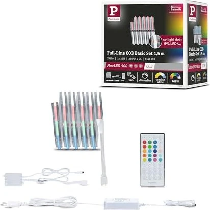 Paulmann MaxLED 500 Basisset Strip LED-Streifen RGBW 1.5m silber