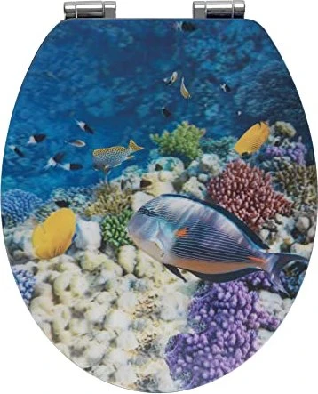 Wenko Fish WC-Sitz mit Absenkautomatik mehrfarbig