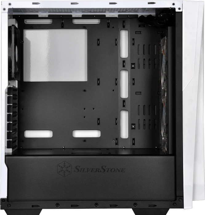 SilverStone Redline Series RL06 GP weiß, Glasfenster, Lüfter LED weiß