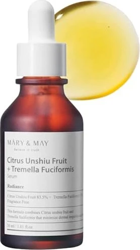 Mary & May Citrus Unshiu Fruit + Tremella Fuciformis Serum, 30ml